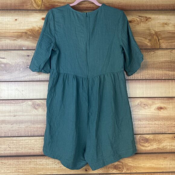 Cupshe Womens Rompers Jumpers (2) Large Boho Short Sleeve V-Neck Pockets - Picture 10 of 16